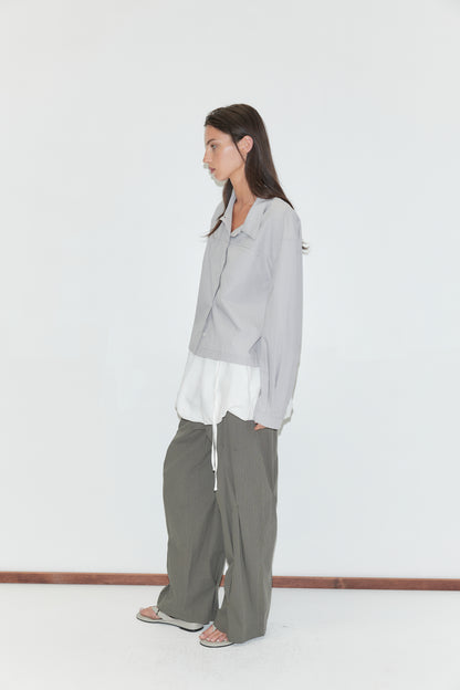 Boxy shirt in cloud stripe