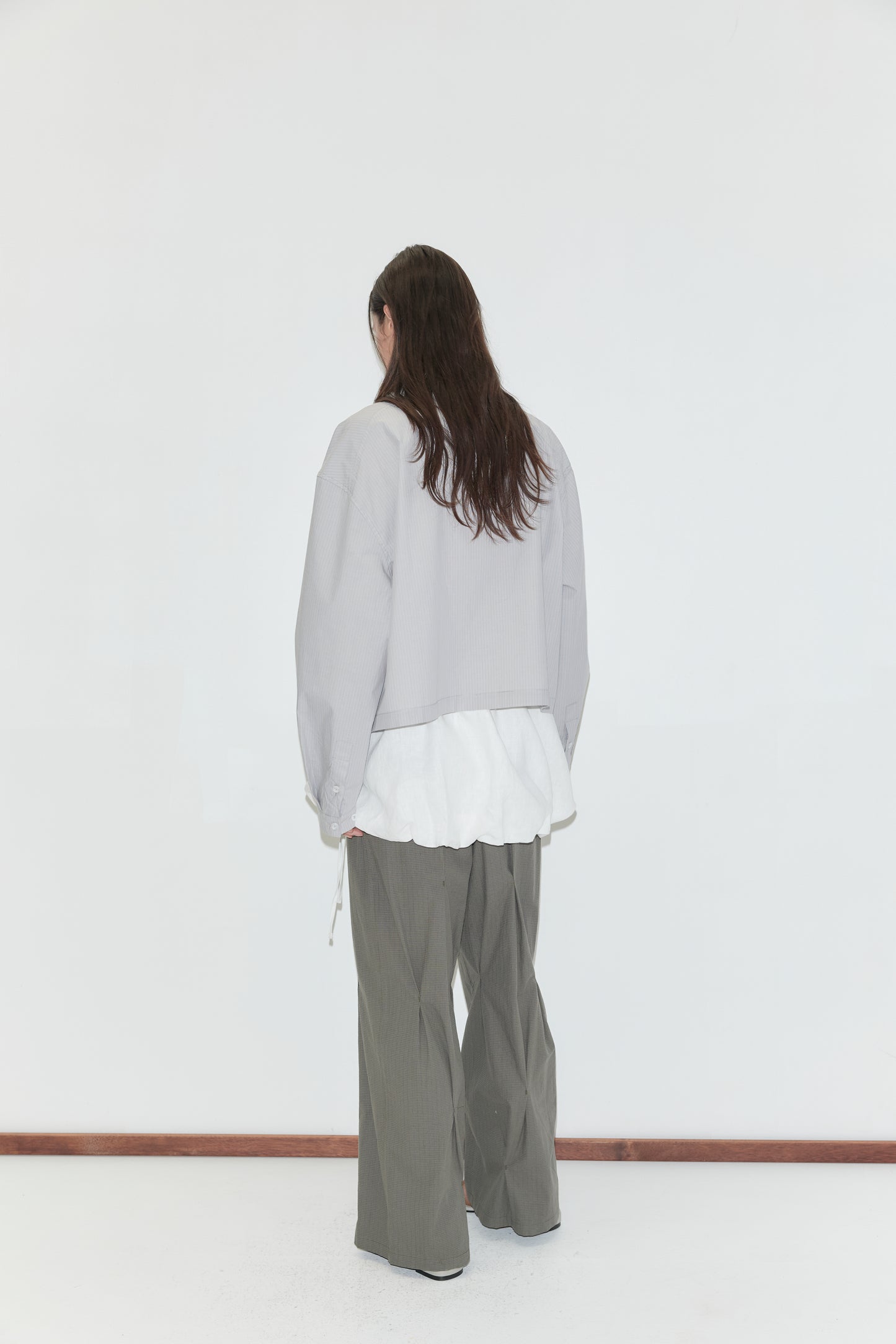 Boxy shirt in cloud stripe
