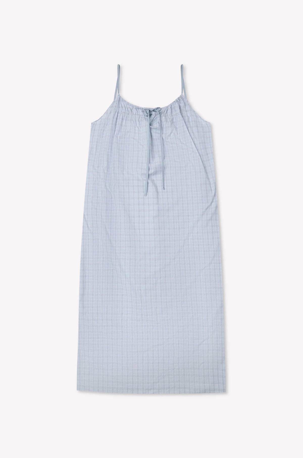 Maxi dress in powder check