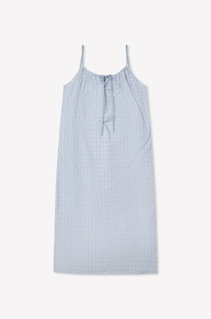 Maxi dress in powder check