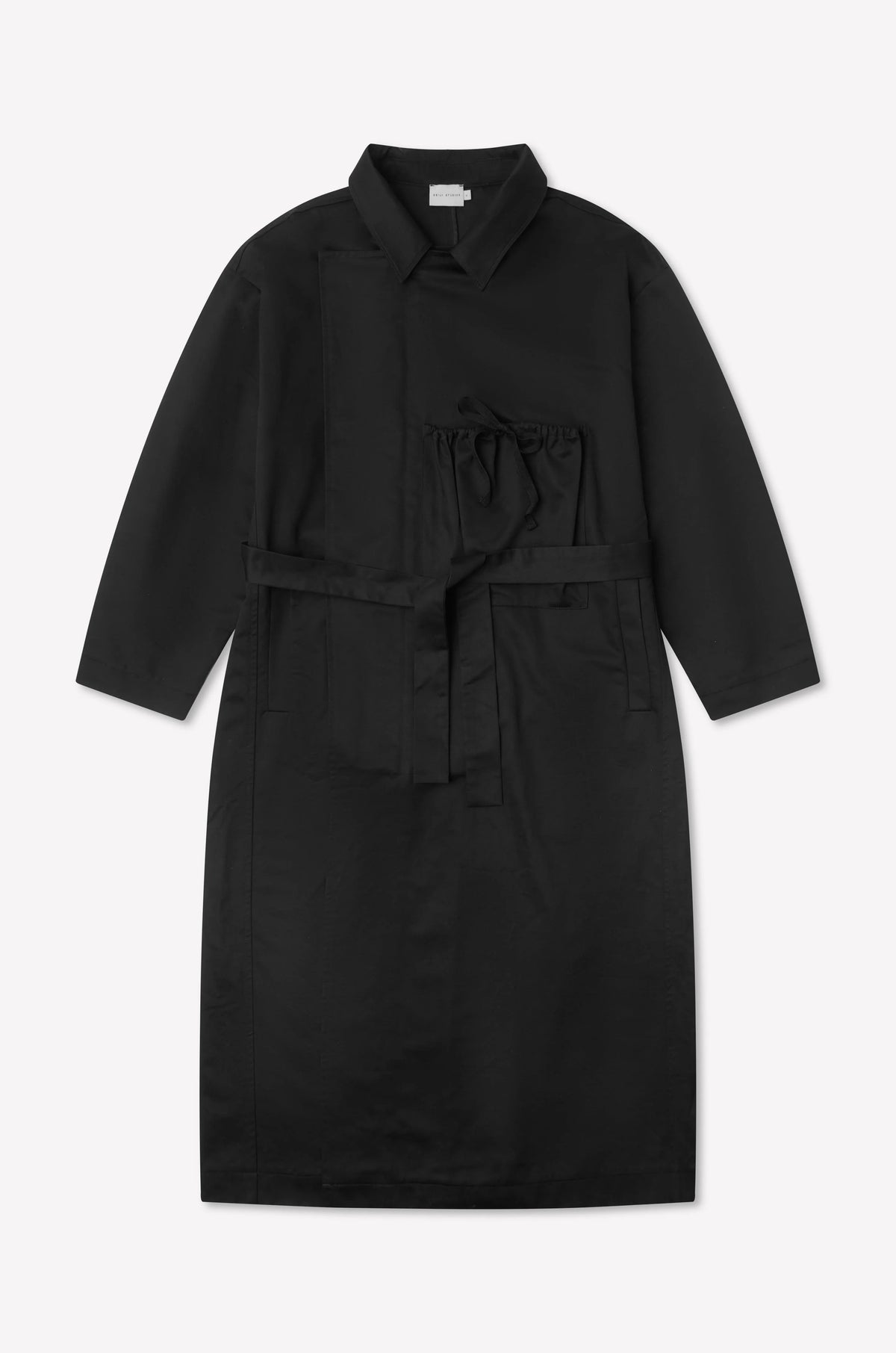 Longline jacket in black