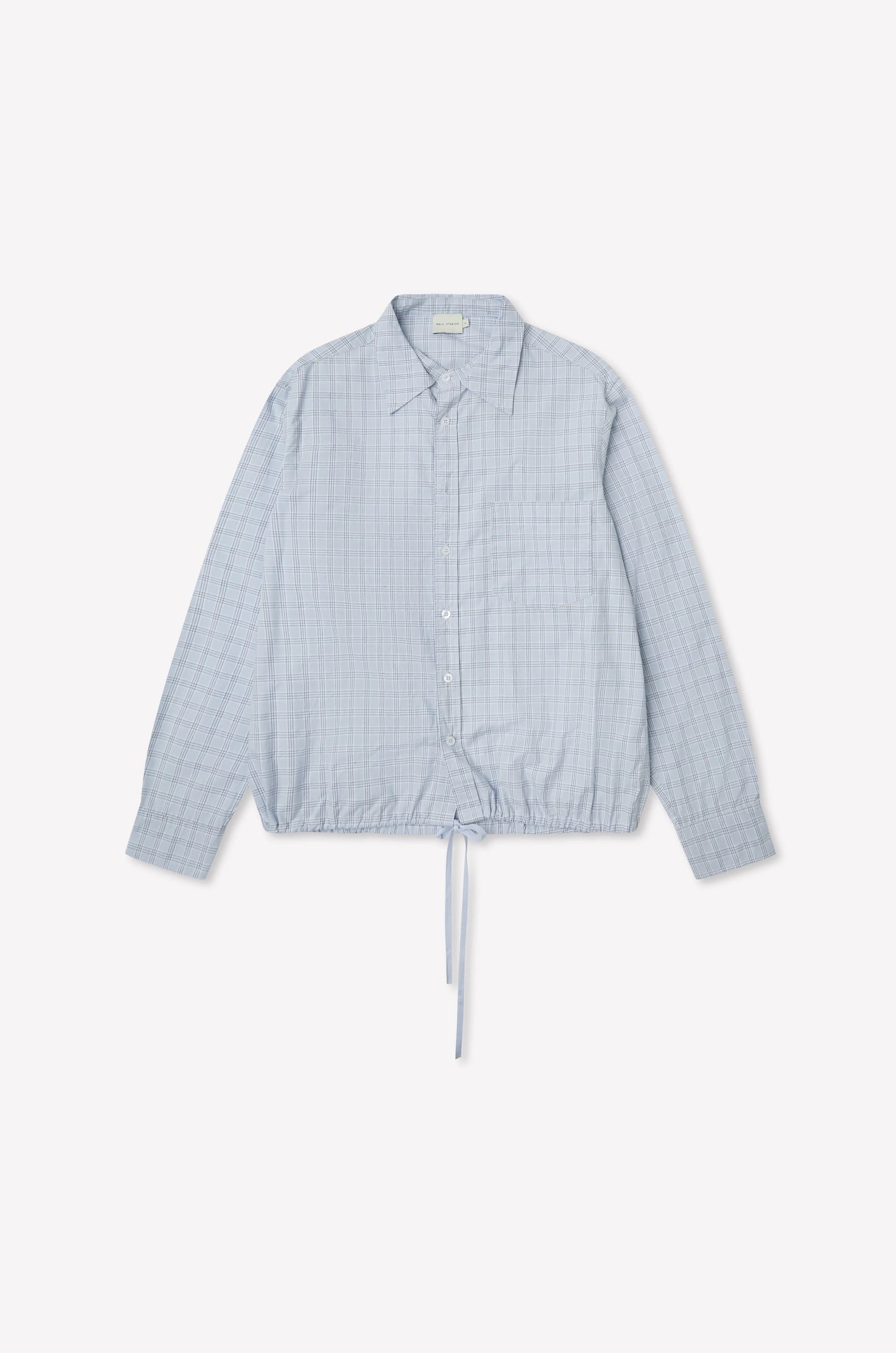 Stand shirt in powder check