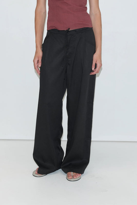 Tencel pant in black