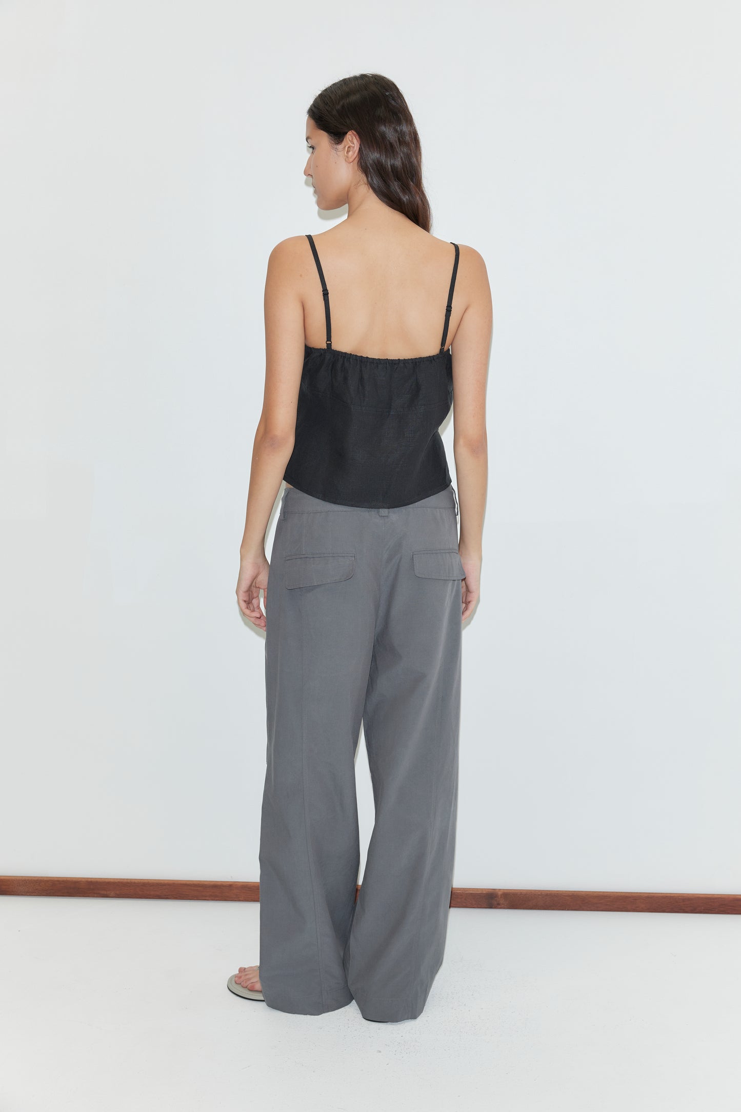 Wrapping top in black
