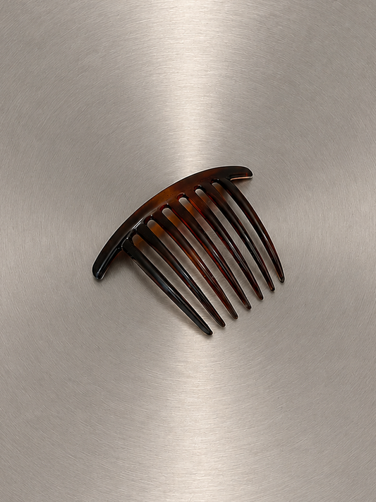 French bun comb in tortoise