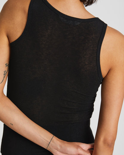Alberte wool top in black