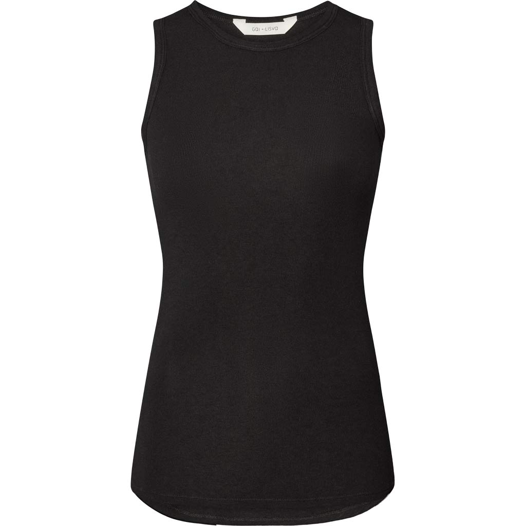 Alberte wool top in black