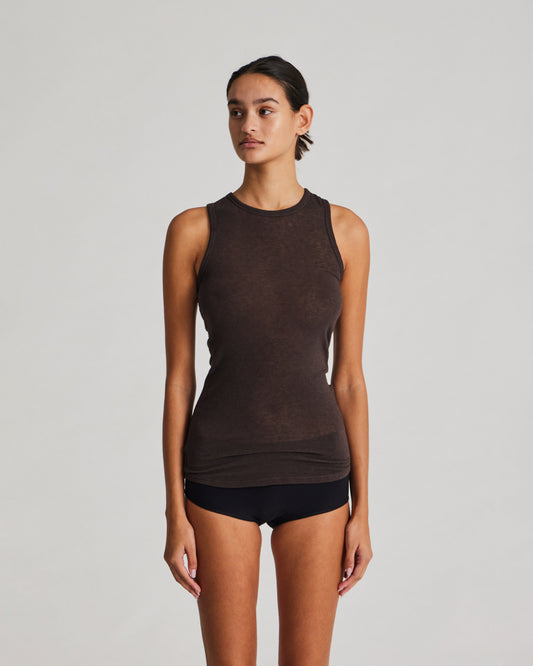 Alberte wool top in mulch