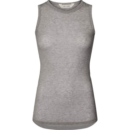 Alberte wool top in grey melange