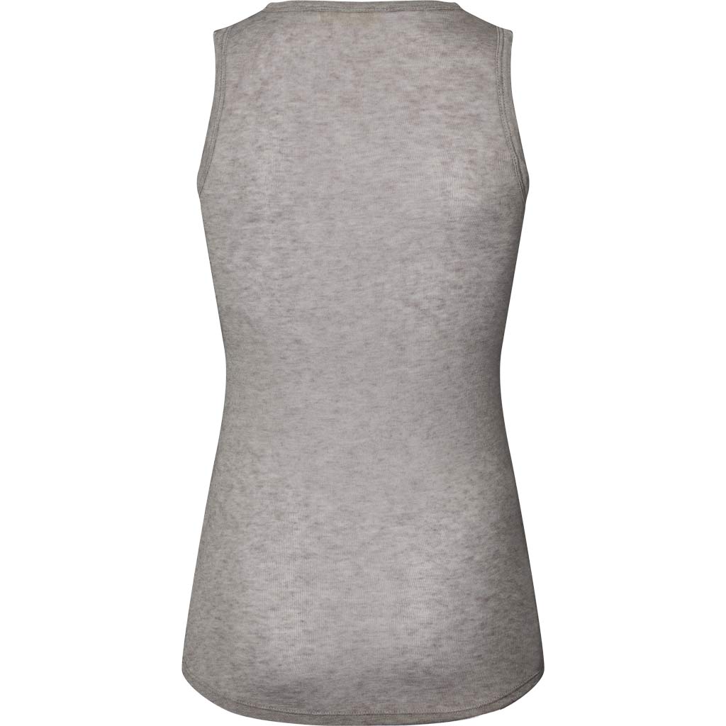 Alberte wool top in grey melange
