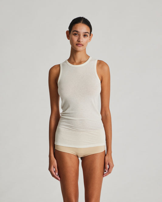 Alberte wool top in off white