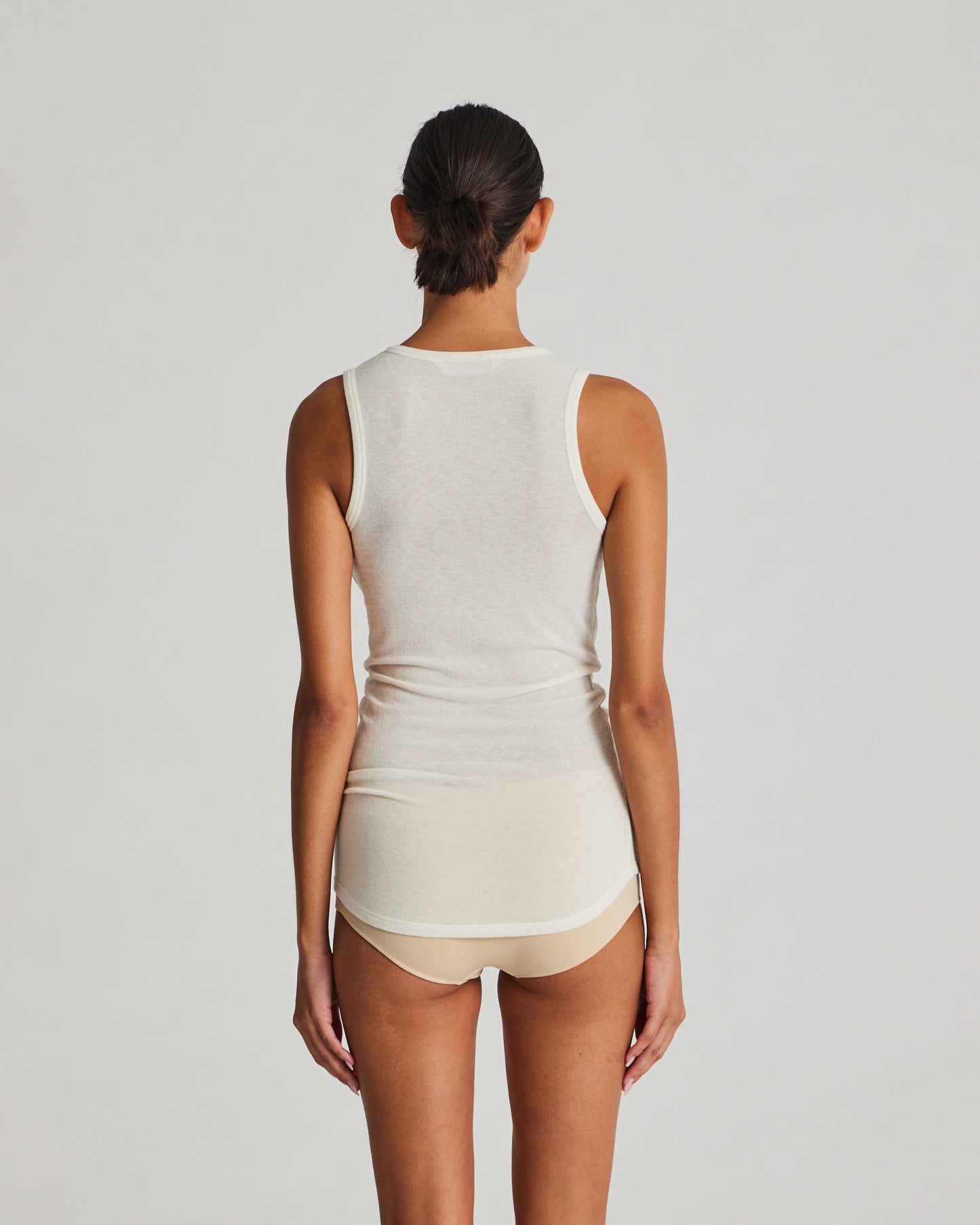 Alberte wool top in off white