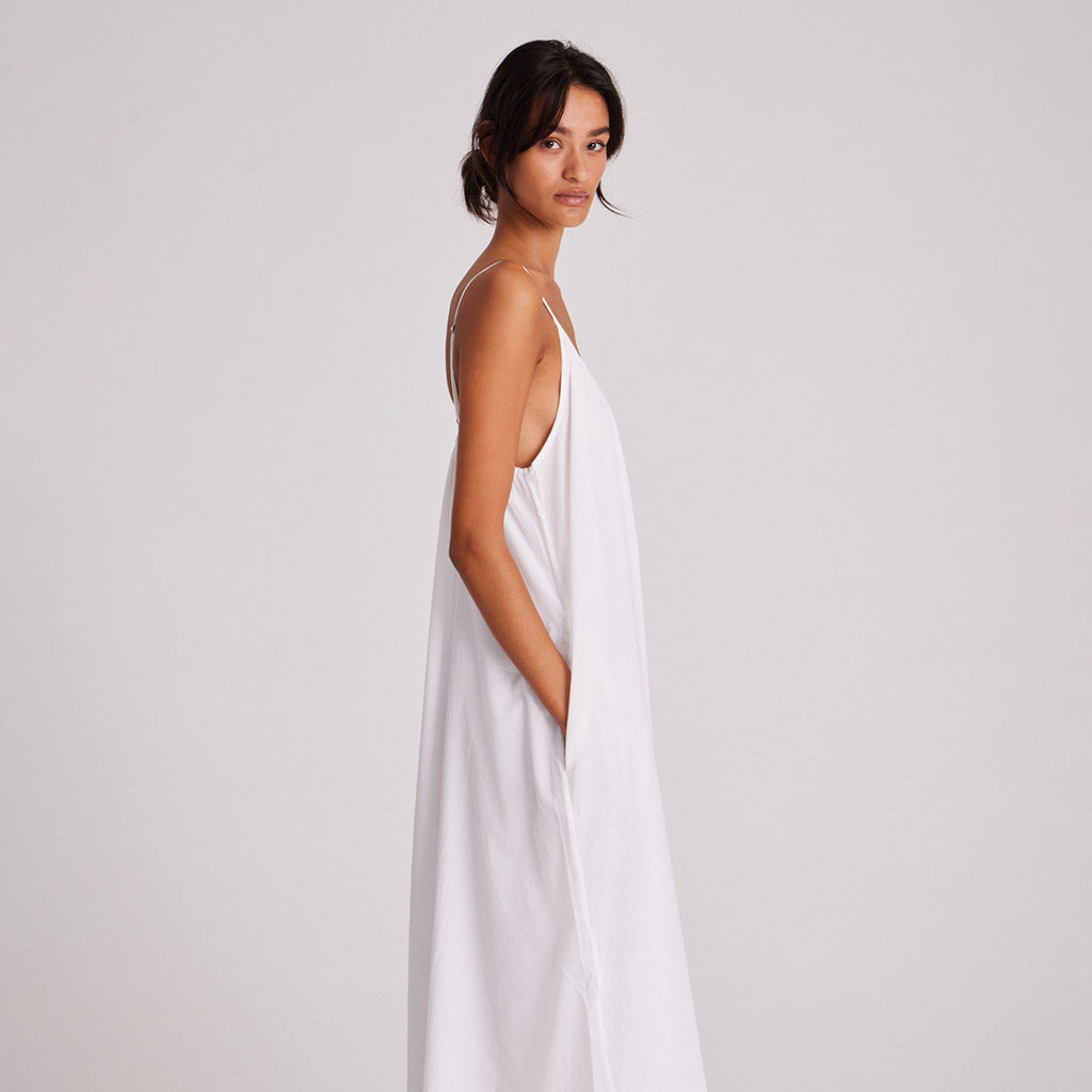 Carmen dress in white