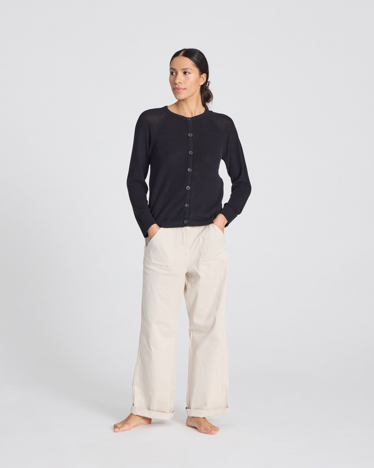 Ella cardigan in black