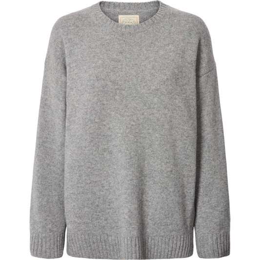 Emely lambswool knit in grey melange