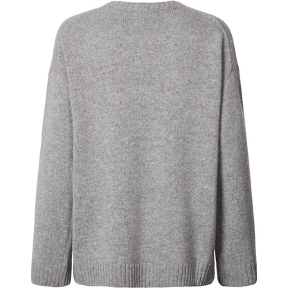Emely lambswool knit in grey melange