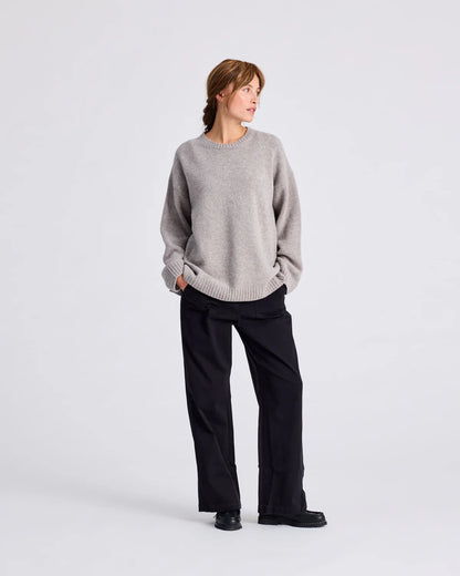 Emely lambswool knit in stone grey