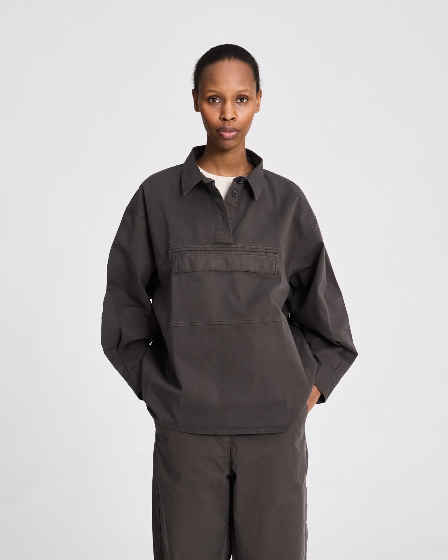 Ingrid anorak in black ink