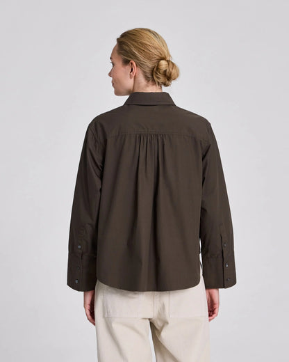 Isabella shirt in black olive