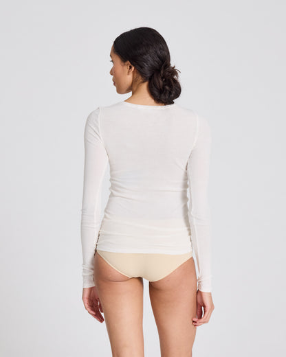 Lise longsleeve in off white
