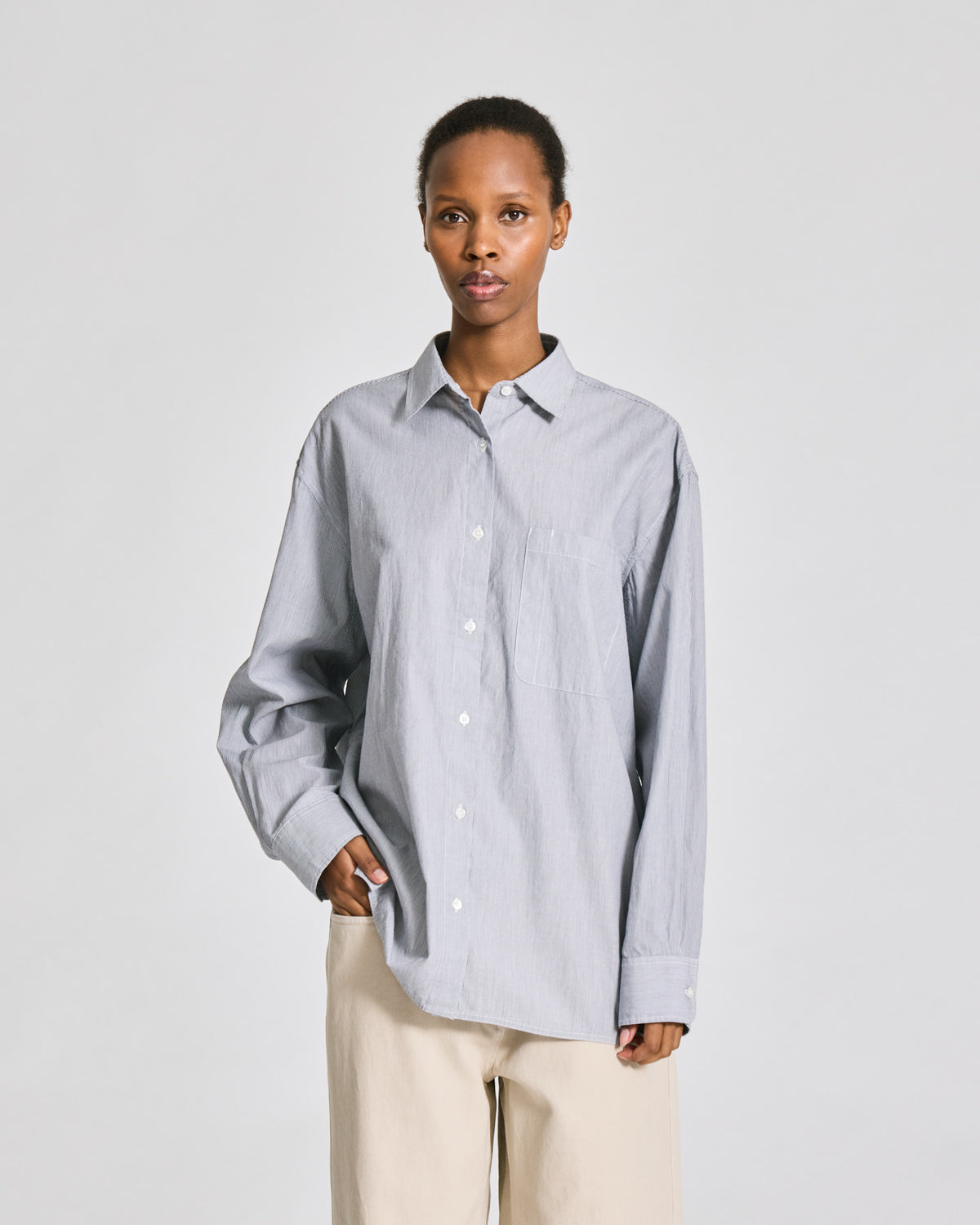 Nikoline shirt in blue stripes
