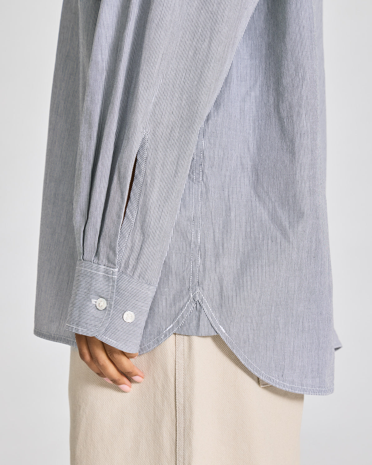Nikoline shirt in blue stripes