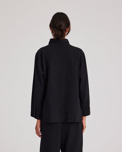 Sussie twill shirt in black