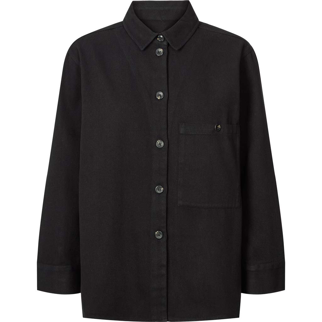 Sussie twill shirt in black