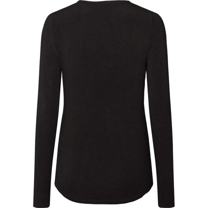 Thyra wool top in black
