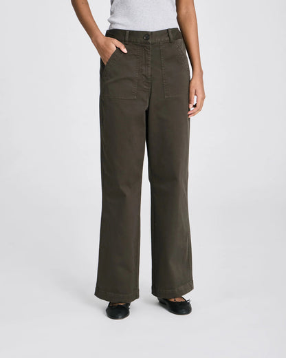 Tinne cotton twill pant in black ink