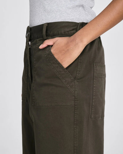 Tinne cotton twill pant in black ink