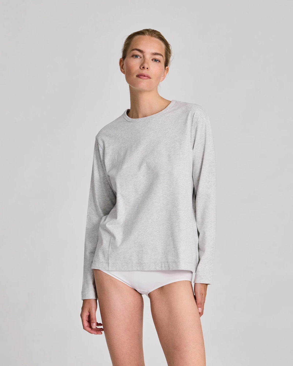 Veronica longsleeve in grey melange