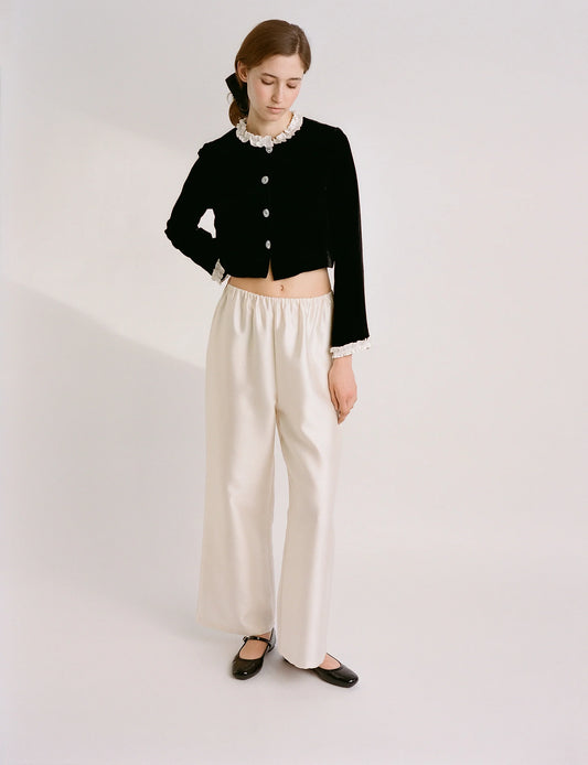 Pia trousers in ivory