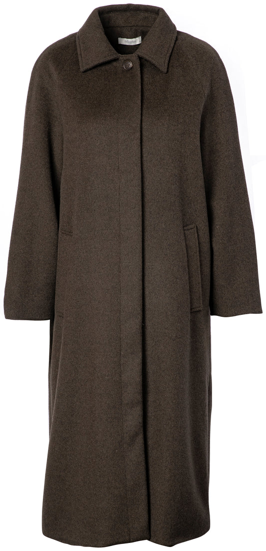 Panna coat in dark brown