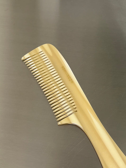 Comb with handle in ivory