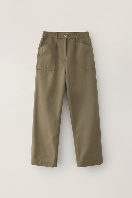 Bas loose trouser in khaki