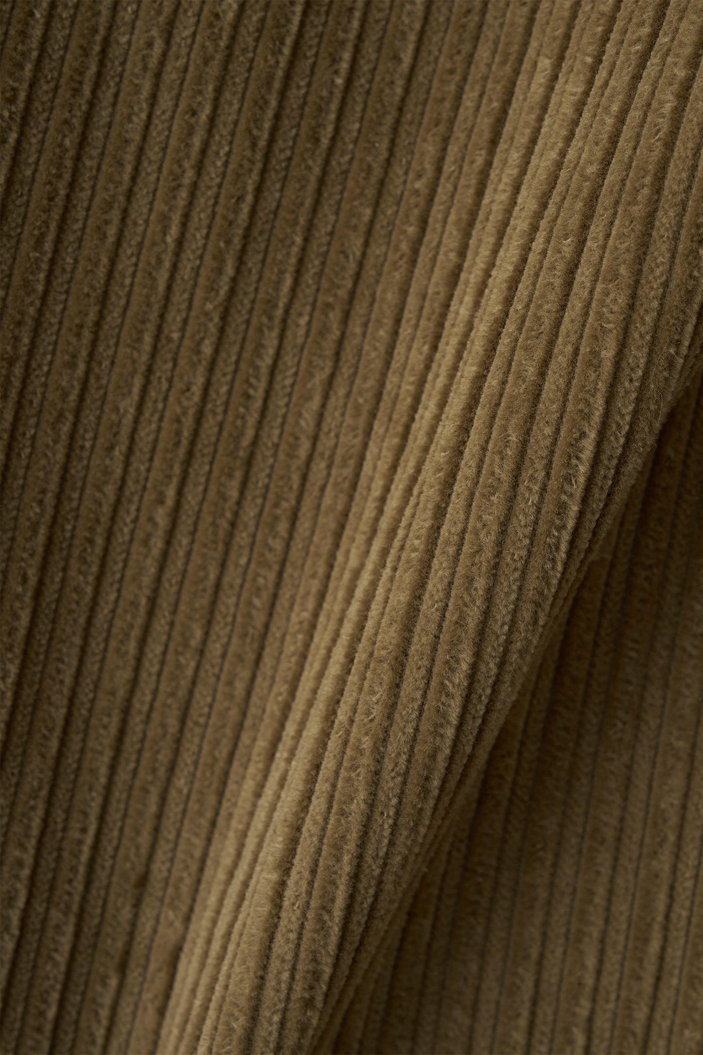 Double folded corduroy pants in camel