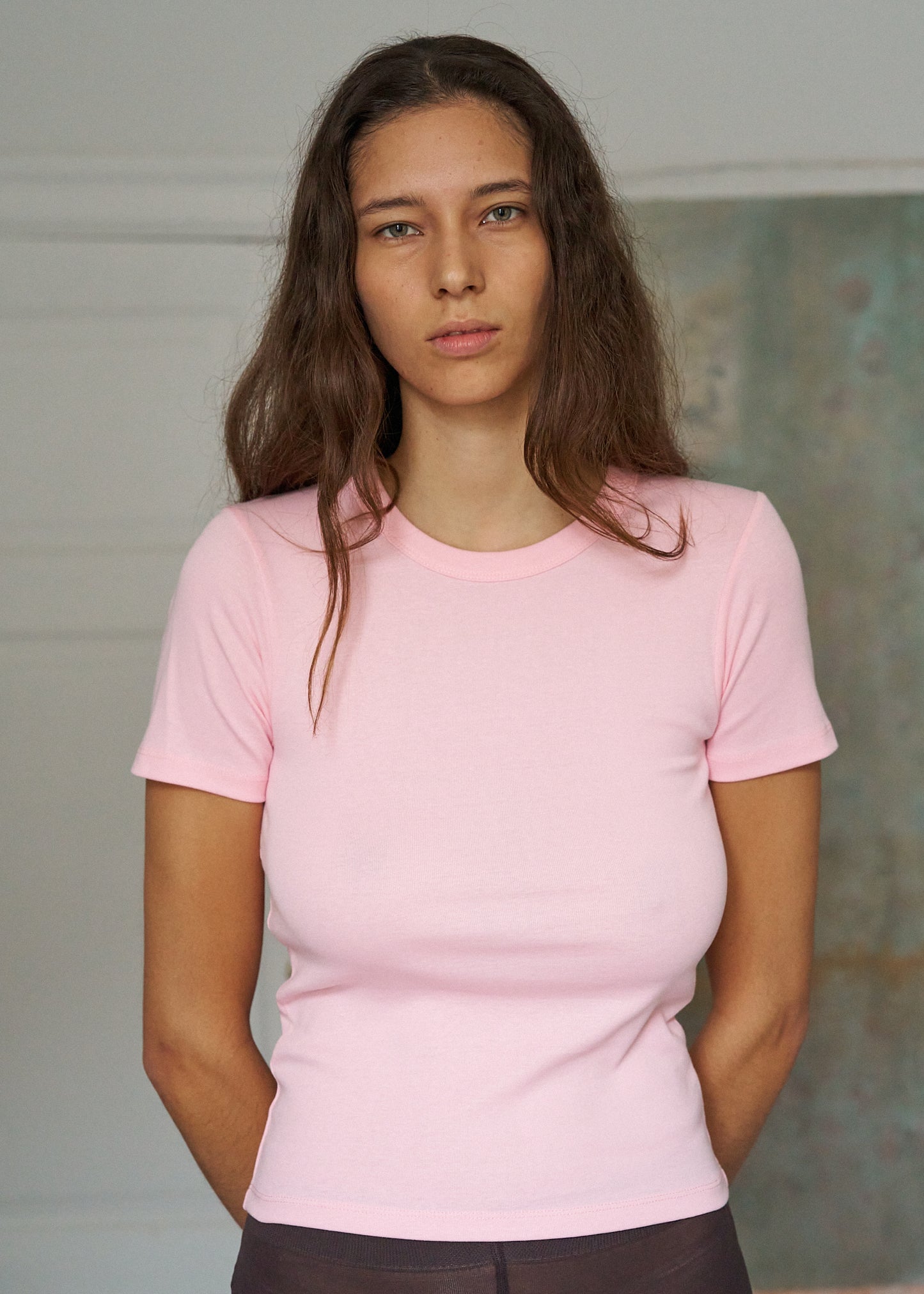 June fitted t-shirt in rose