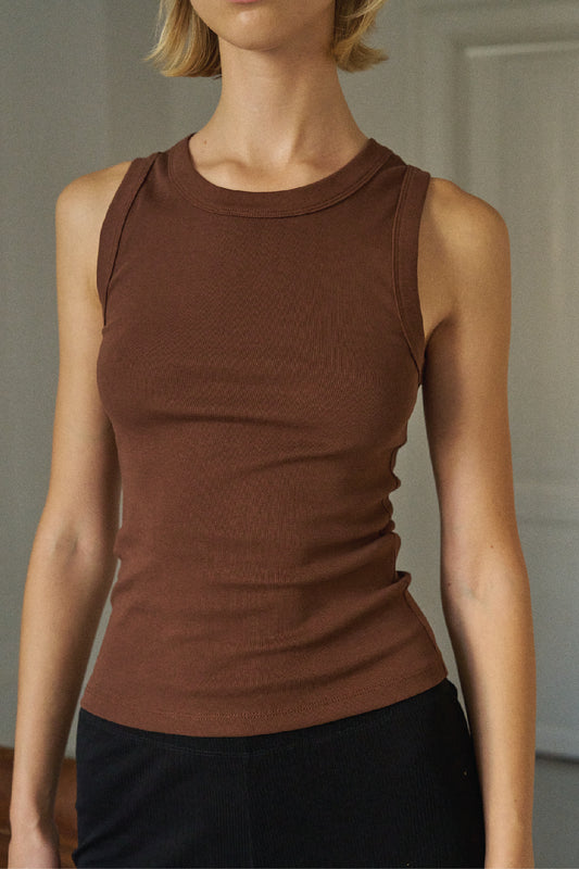 June tanktop in brown
