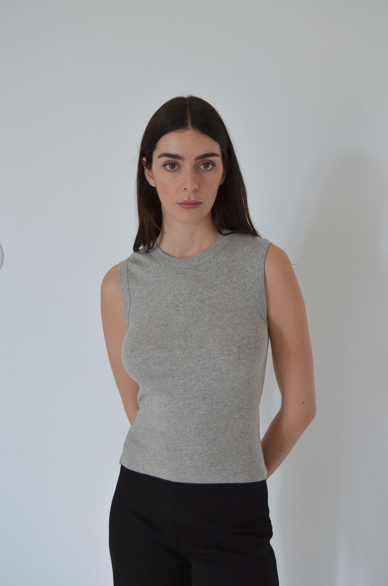 June tanktop in grey melange