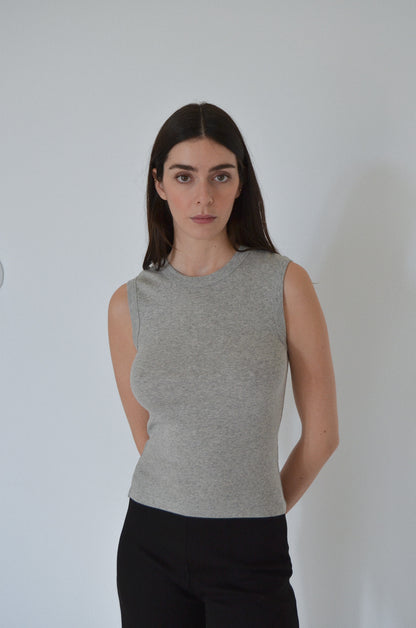 June tanktop in grey melange
