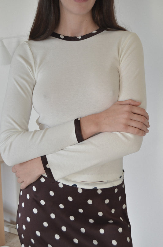 Noel longsleeve in off-white