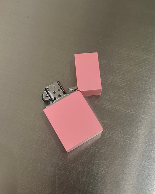 Hard edge lighter in sakura pink