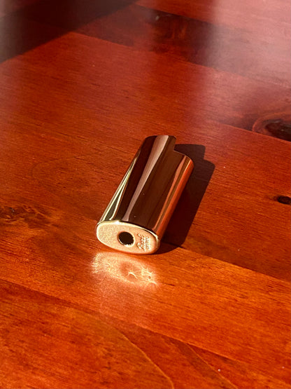 Brass lighter holder in gold