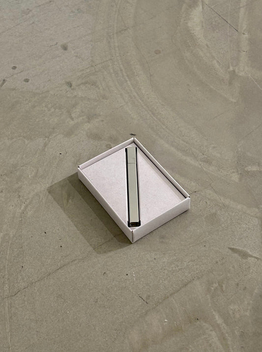 Queue slim stick lighter in silver by Tsubota Pearl